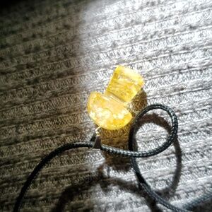 Crystal mushroom pendant